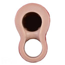 9.06in Vibrating Realistic Remote Silicone Hollow Dildo Sleeve Extender