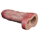 9.06in Vibrating Realistic Remote Silicone Hollow Dildo Sleeve Extender