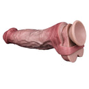 9.06in Vibrating Realistic Remote Silicone Hollow Dildo Sleeve Extender