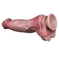 9.06in Vibrating Realistic Remote Silicone Hollow Dildo Sleeve Extender