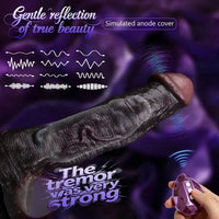 9.06in Vibrating Silicone Realistic Real Human Touch Private Dildo Sleeve