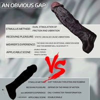 9.06in Vibrating Silicone Realistic Real Human Touch Private Dildo Sleeve