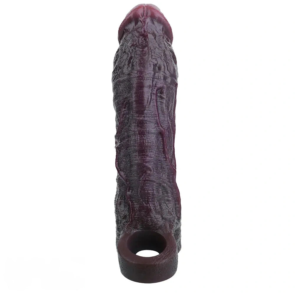 9.06in Vibrating Silicone Realistic Real Human Touch Private Dildo Sleeve