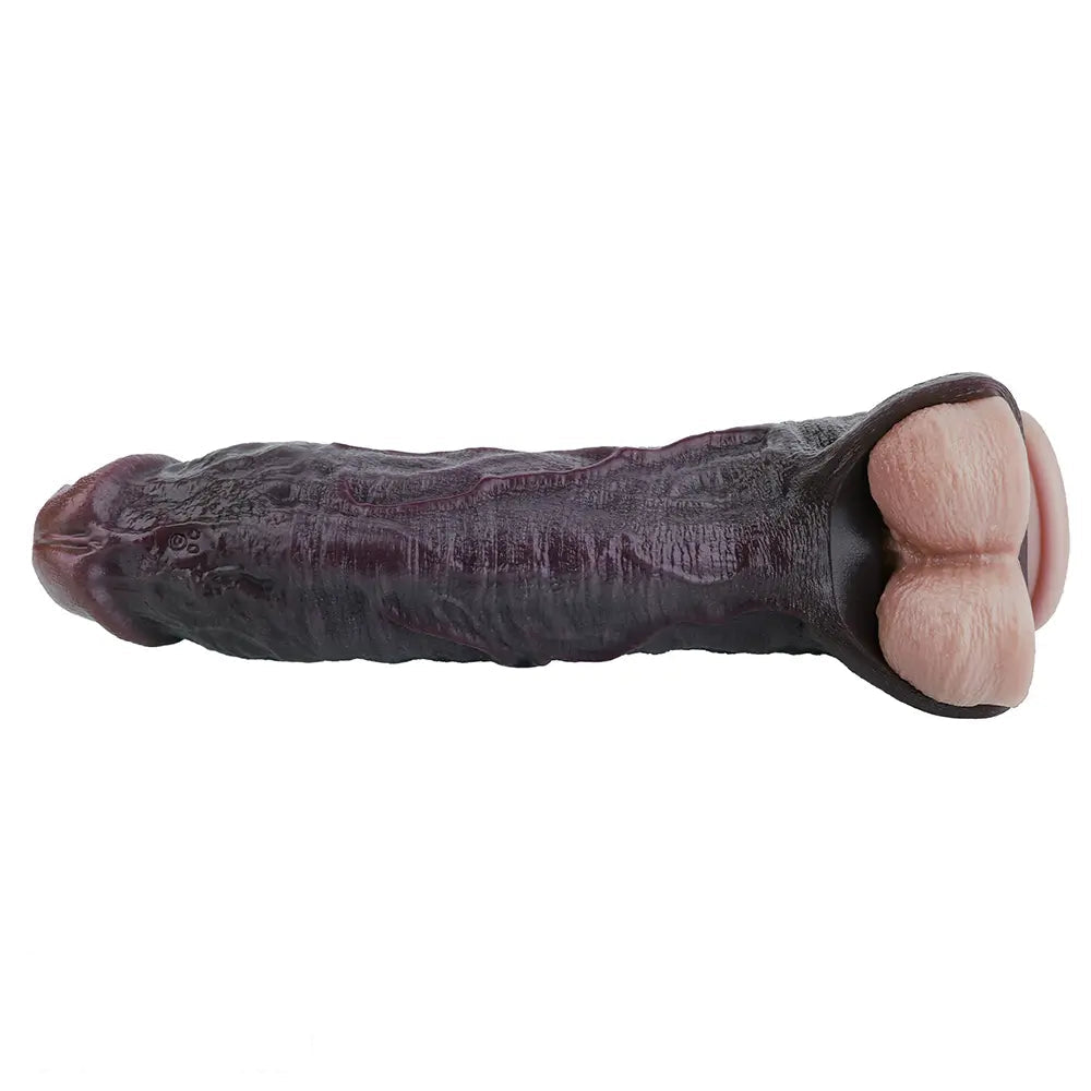 9.06in Vibrating Silicone Realistic Real Human Touch Private Dildo Sleeve