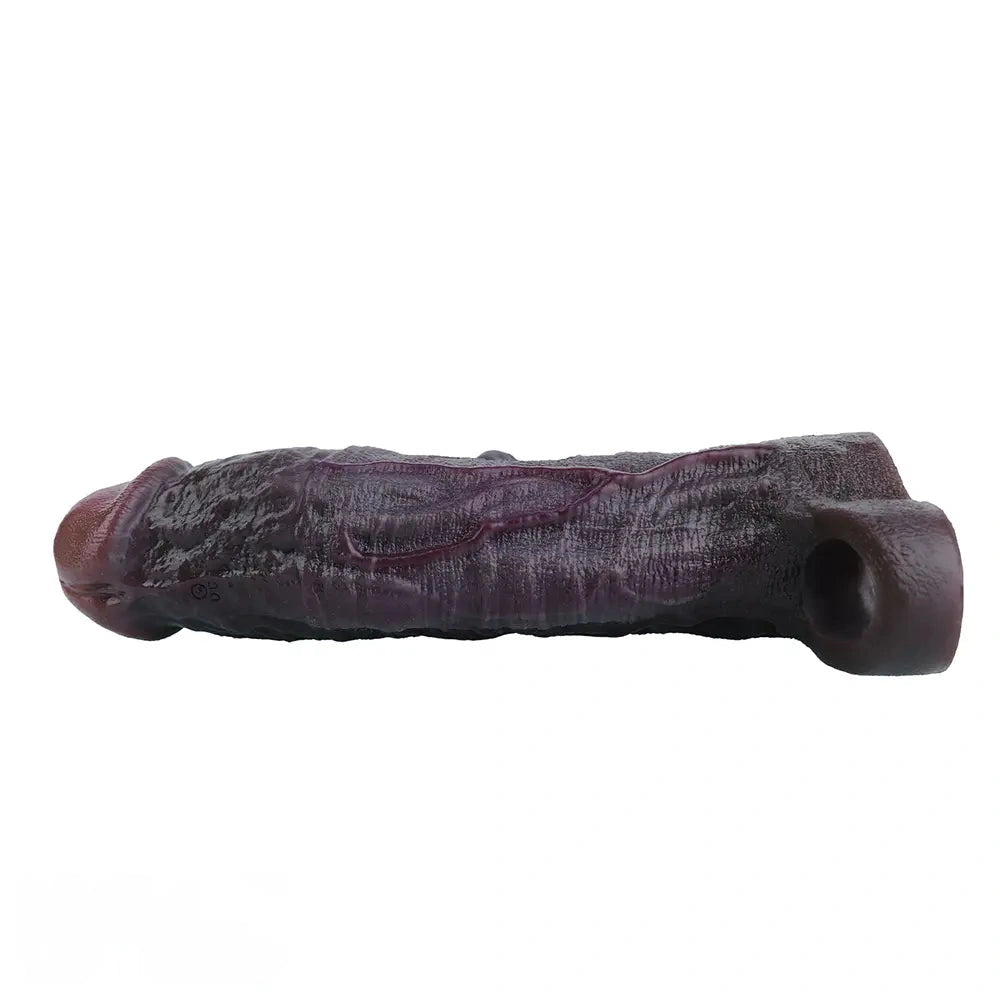 9.06in Vibrating Silicone Realistic Real Human Touch Private Dildo Sleeve