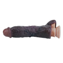 9.06in Vibrating Silicone Realistic Real Human Touch Private Dildo Sleeve