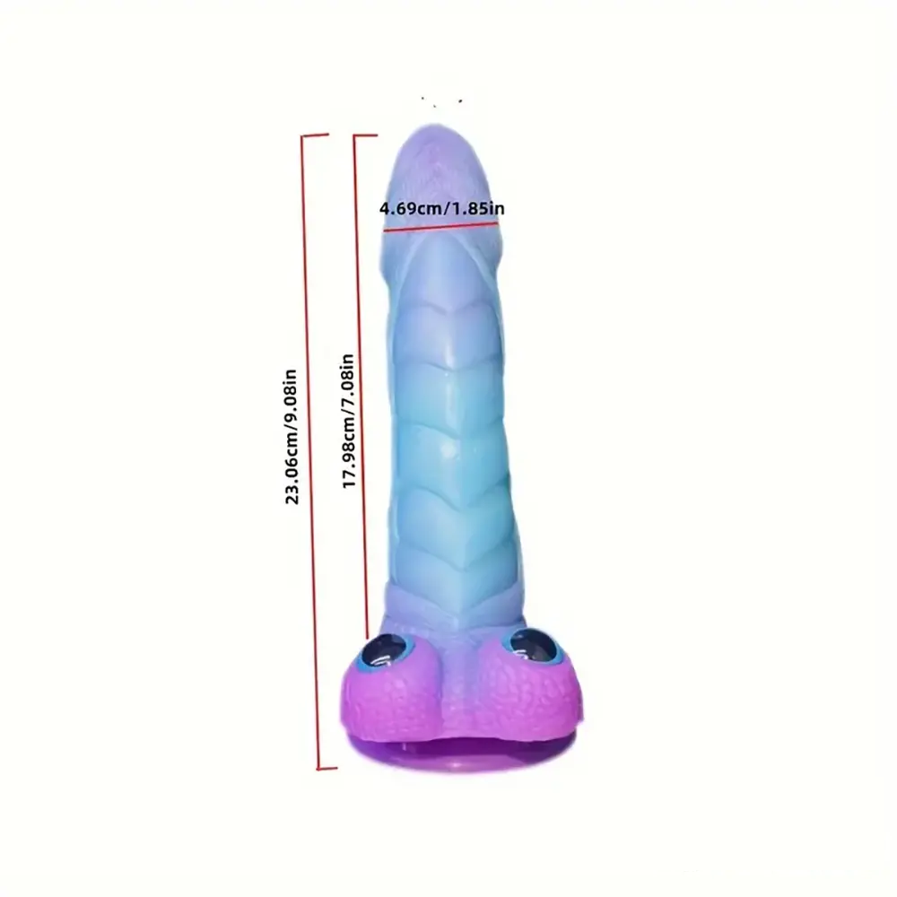 9.08in Silicone Soft Big Dragon Elephant Dildo For G-spot Stimulator