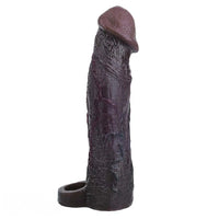 9.09in Vibrating Dildo Sleeve Reinforced Penis Cover For Men Penis Ring