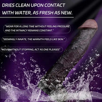 9.09in Vibrating Dildo Sleeve Reinforced Penis Cover For Men Penis Ring