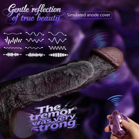 9.09in Vibrating Dildo Sleeve Reinforced Penis Cover For Men Penis Ring