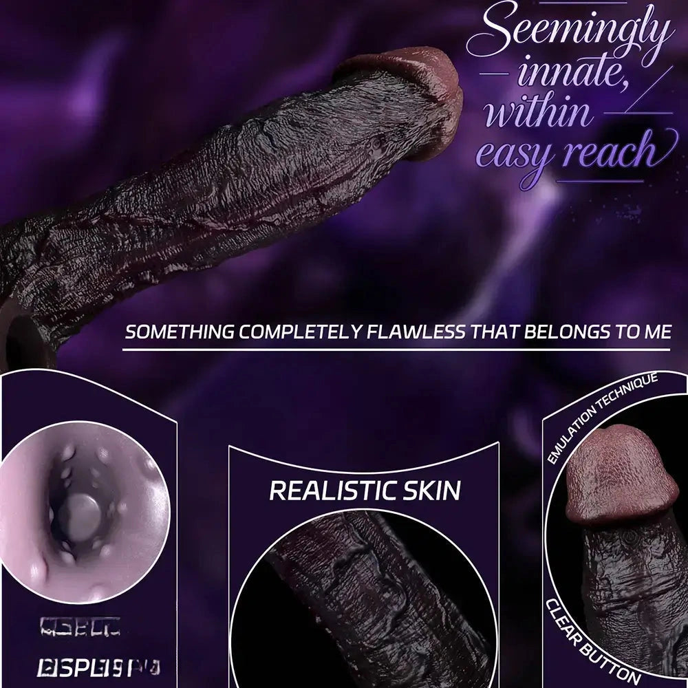 9.09in Vibrating Dildo Sleeve Reinforced Penis Cover For Men Penis Ring