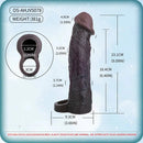 9.09in Vibrating Dildo Sleeve Reinforced Penis Cover For Men Penis Ring