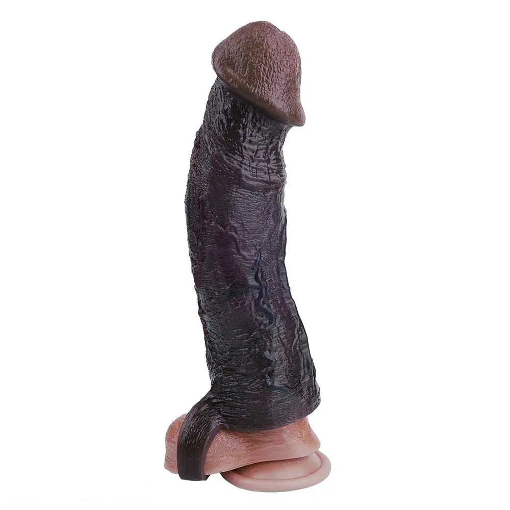 9.09in Vibrating Dildo Sleeve Reinforced Penis Cover For Men Penis Ring