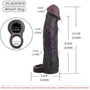 9.09in Vibrating Dildo Sleeve Reinforced Penis Cover For Men Penis Ring