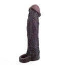 9.09in Vibrating Dildo Sleeve Reinforced Penis Cover For Men Penis Ring