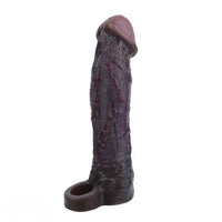9.09in Vibrating Dildo Sleeve Reinforced Penis Cover For Men Penis Ring