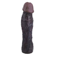 9.09in Vibrating Dildo Sleeve Reinforced Penis Cover For Men Penis Ring