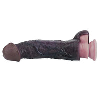 9.09in Vibrating Dildo Sleeve Reinforced Penis Cover For Men Penis Ring