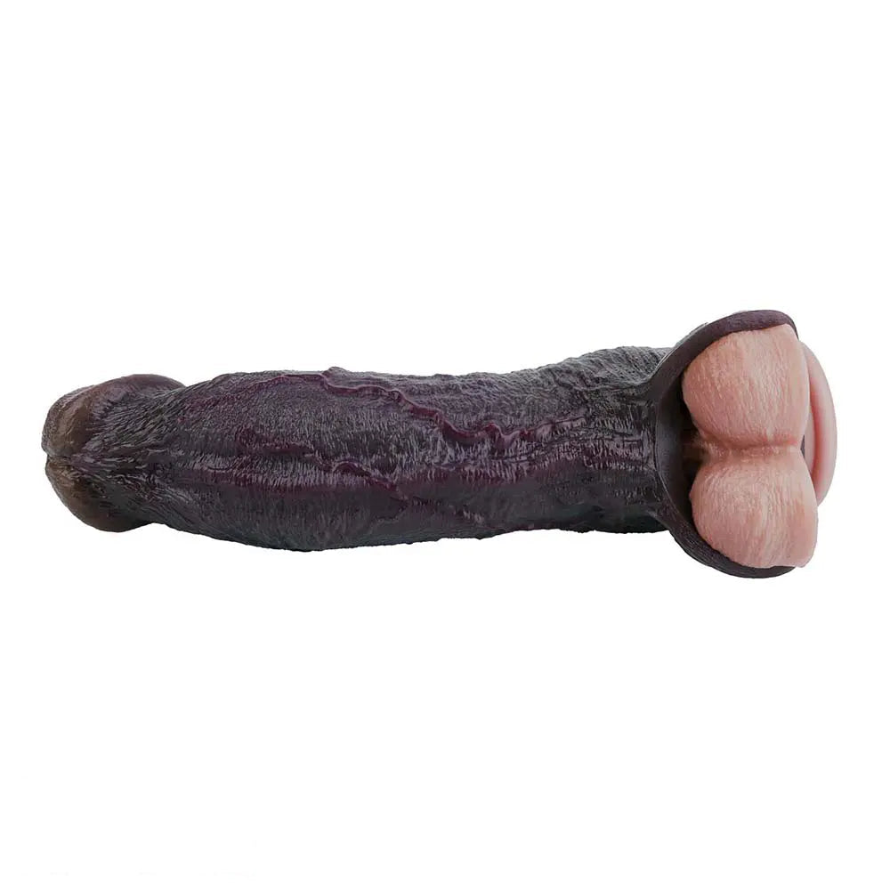 9.09in Vibrating Dildo Sleeve Reinforced Penis Cover For Men Penis Ring
