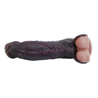 9.09in Vibrating Dildo Sleeve Reinforced Penis Cover For Men Penis Ring