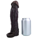 9.09in Vibrating Dildo Sleeve Reinforced Penis Cover For Men Penis Ring