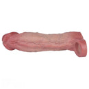 9.09in Vibrating Real Remote Silicone Hollow Dildo Sleeve Cock Extender
