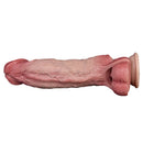 9.09in Vibrating Real Remote Silicone Hollow Dildo Sleeve Cock Extender