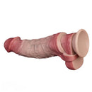 9.09in Vibrating Real Remote Silicone Hollow Dildo Sleeve Cock Extender