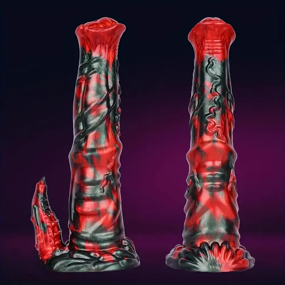 9.13in Monster Silicone Soft Suction Cup Big Dildo For G-Spot Massager