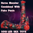 9.13in Monster Silicone Soft Suction Cup Big Dildo For G-Spot Massager