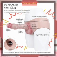 9.13in Real Skin Liquid Silicone Hollow Strap on High-Quality Dildo Panty