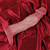 9.13in Realistic Penis Cock Dildo Big Sleeve Extender Retreative Vibrating Tool