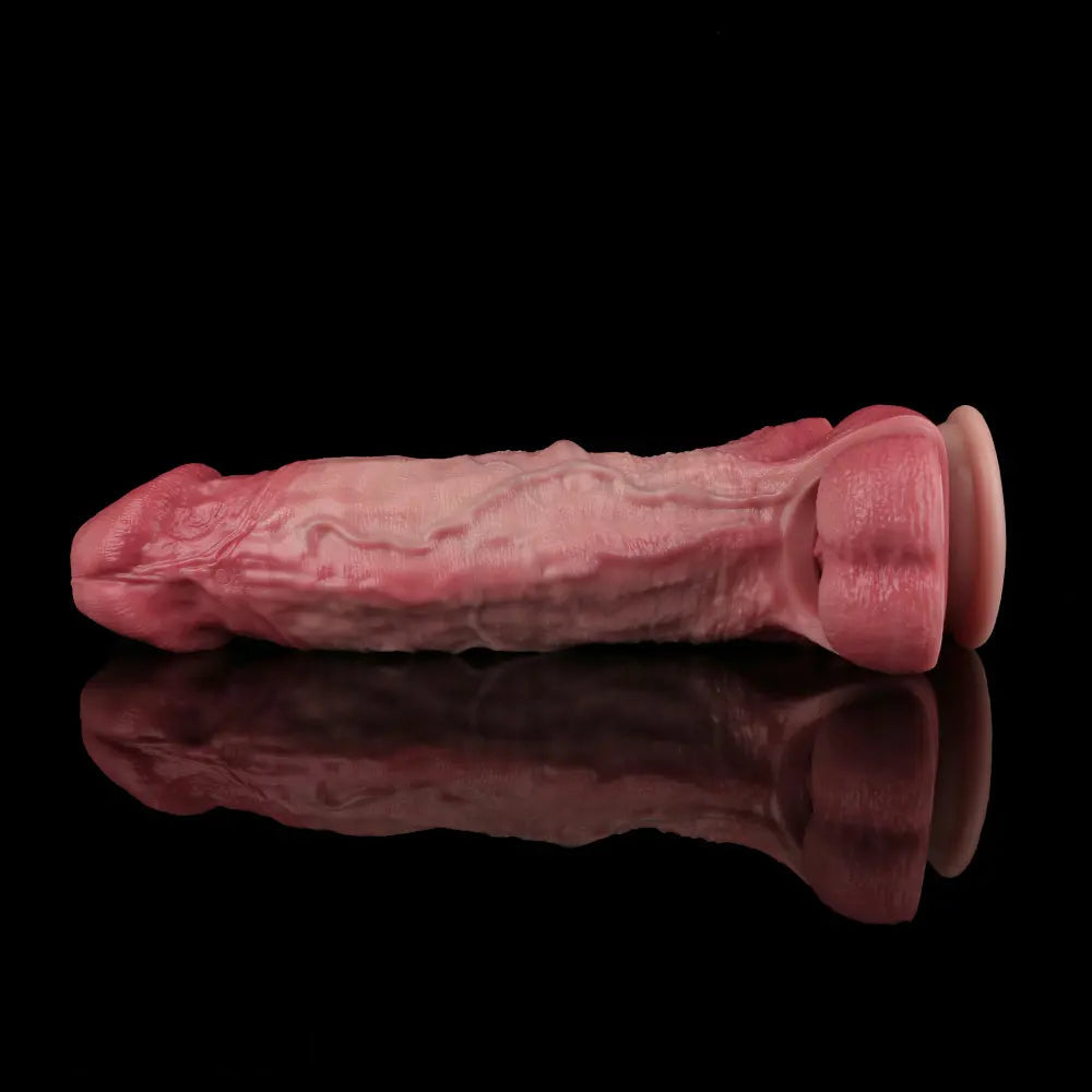 9.13in Realistic Penis Cock Dildo Big Sleeve Extender Retreative Vibrating Tool