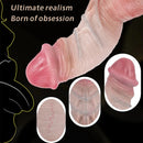 9.17in Double Layer Silicone Soft Big Dildo For Anal Training And Pleasure