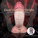9.17in Double Layer Silicone Soft Big Dildo For Anal Training And Pleasure