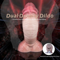 9.17in Double Layer Silicone Soft Big Dildo For Anal Training And Pleasure