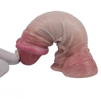9.17in Double Layer Silicone Soft Big Dildo For Anal Training And Pleasure