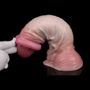 9.17in Double Layer Silicone Soft Big Dildo For Anal Training And Pleasure