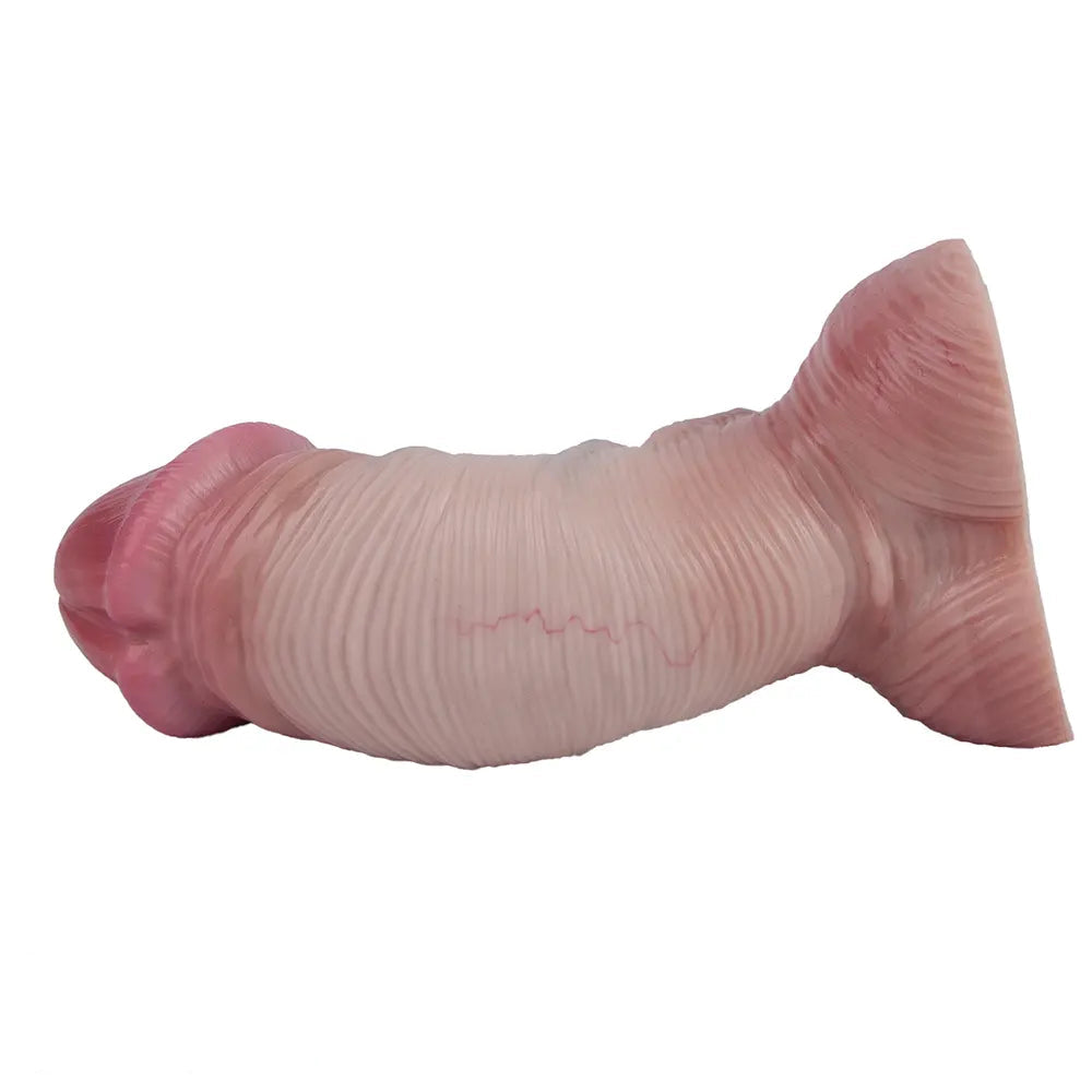 9.17in Double Layer Silicone Soft Big Dildo For Anal Training And Pleasure