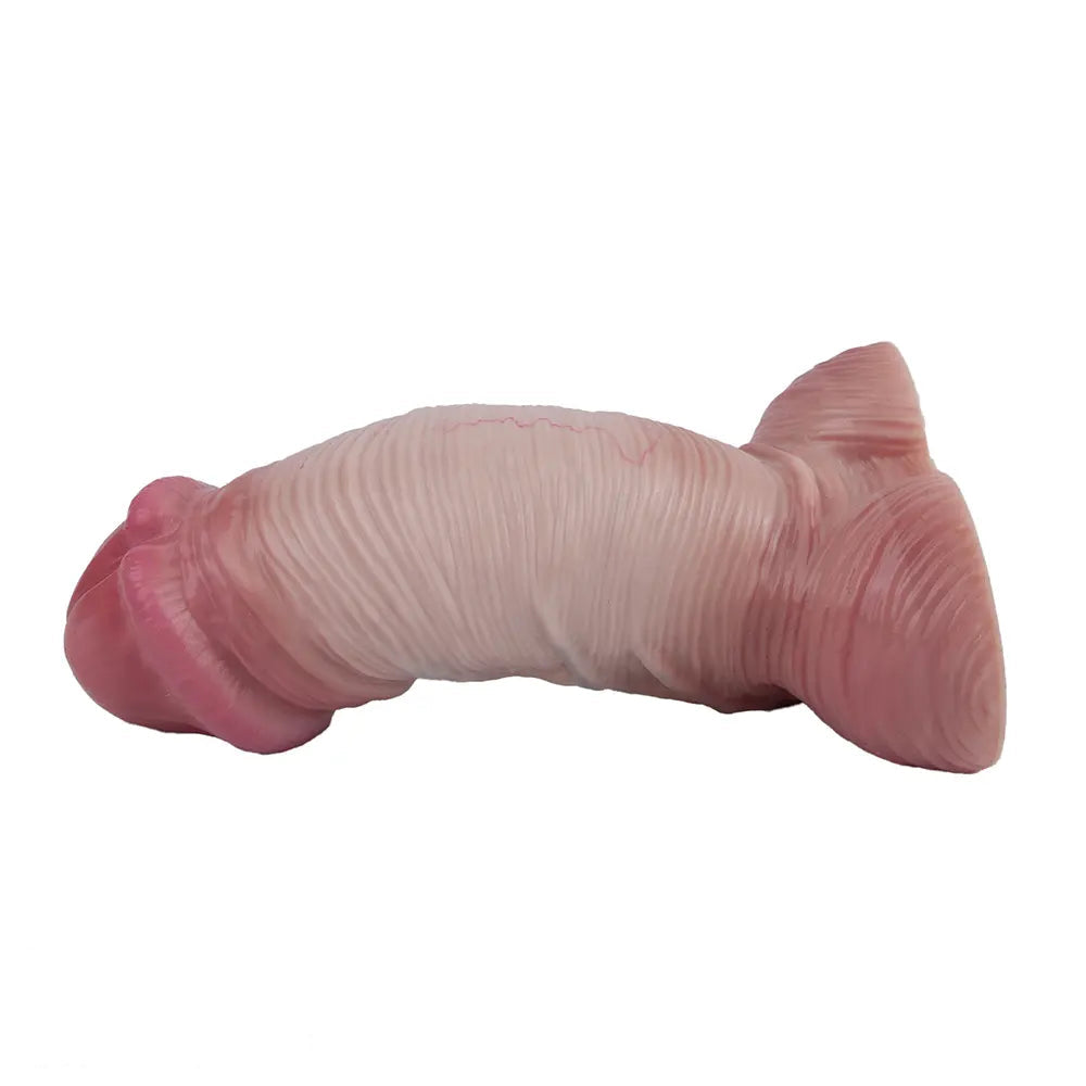 9.17in Double Layer Silicone Soft Big Dildo For Anal Training And Pleasure