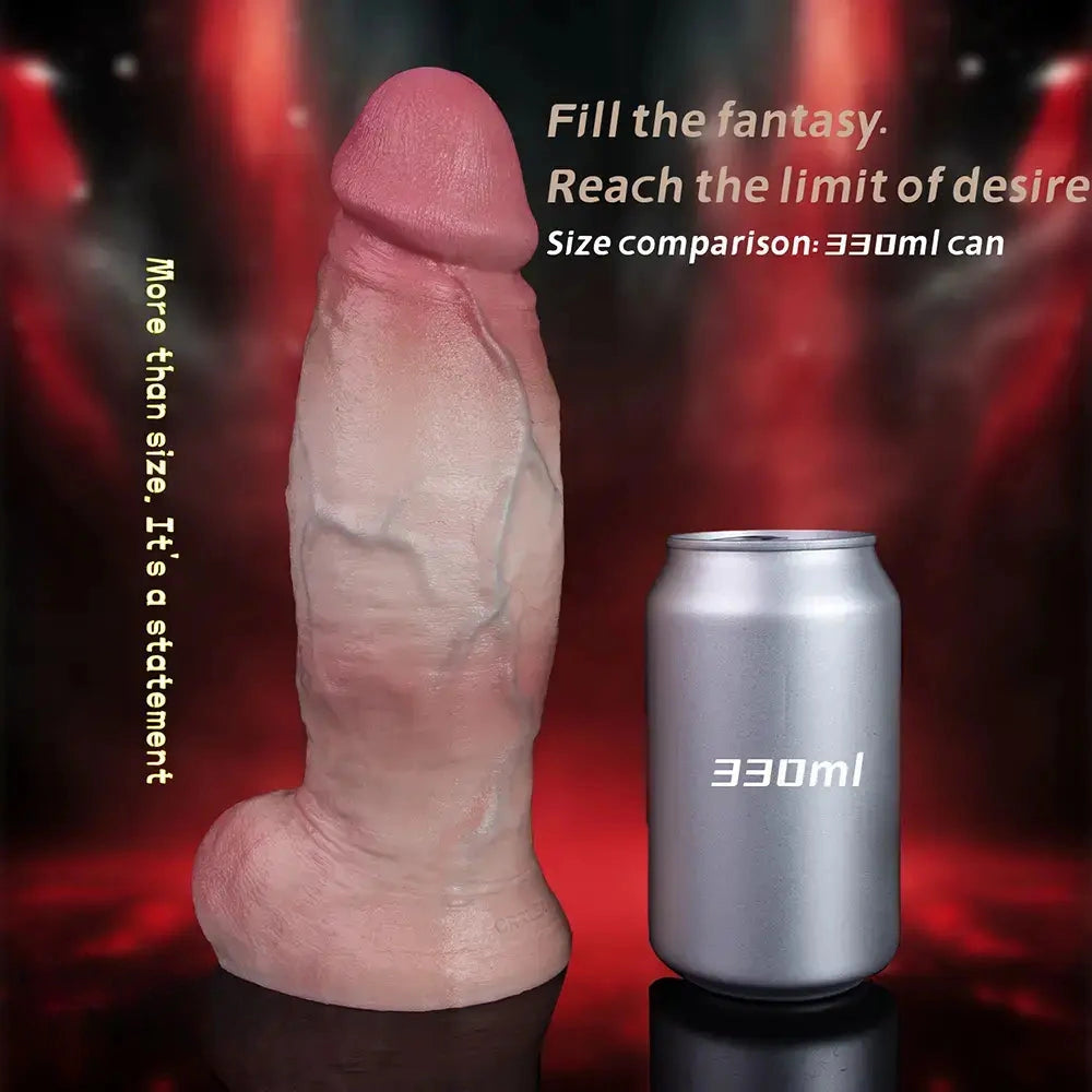 9.17in Dual Density Silicone Soft Big Realistic Dildo Perfect For Masturbation