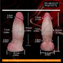 9.17in Dual Density Silicone Soft Big Realistic Dildo Perfect For Masturbation