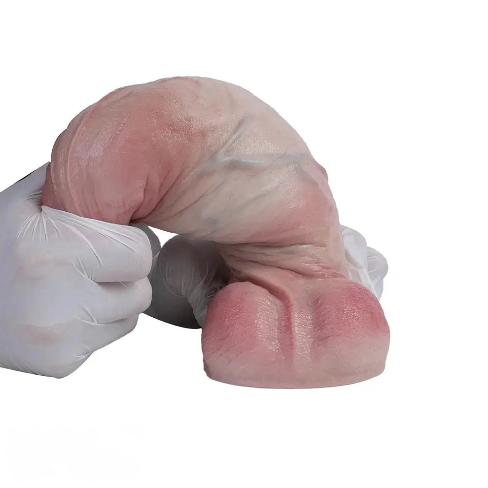 9.17in Dual Density Silicone Soft Big Realistic Dildo Perfect For Masturbation