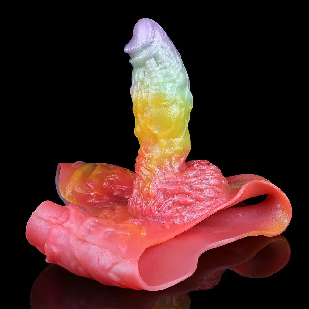 9.17in Monster Fantasy Odd Silicone Soft Strap on Hollow Dildo Pants