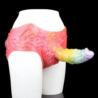 9.17in Monster Fantasy Odd Silicone Soft Strap on Hollow Dildo Pants