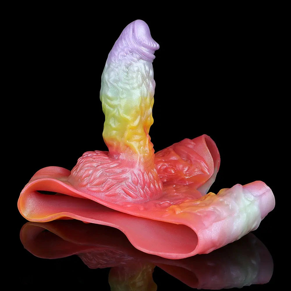 9.17in Monster Fantasy Odd Silicone Soft Strap on Hollow Dildo Pants