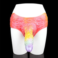 9.17in Monster Fantasy Odd Silicone Soft Strap on Hollow Dildo Pants