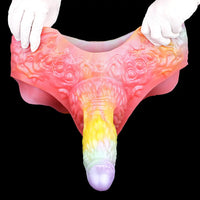 9.17in Monster Fantasy Odd Silicone Soft Strap on Hollow Dildo Pants