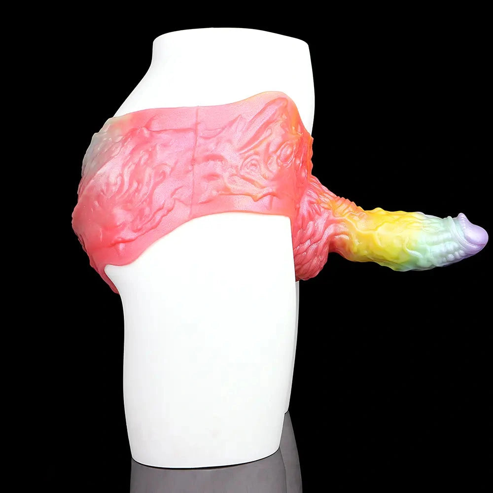 9.17in Monster Fantasy Odd Silicone Soft Strap on Hollow Dildo Pants