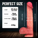 9.17in Super Realistic Huge Dildo Female Masturbator Sex Toy